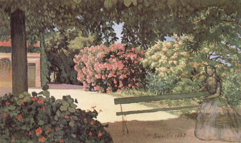 Frederic Bazille The Terrace at Meric